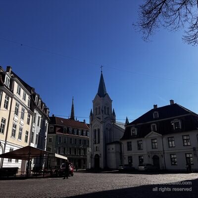 Katholische Kirche der Schmerzhaften Mutter Gottes nahe der Rigaer Burg, Lettland