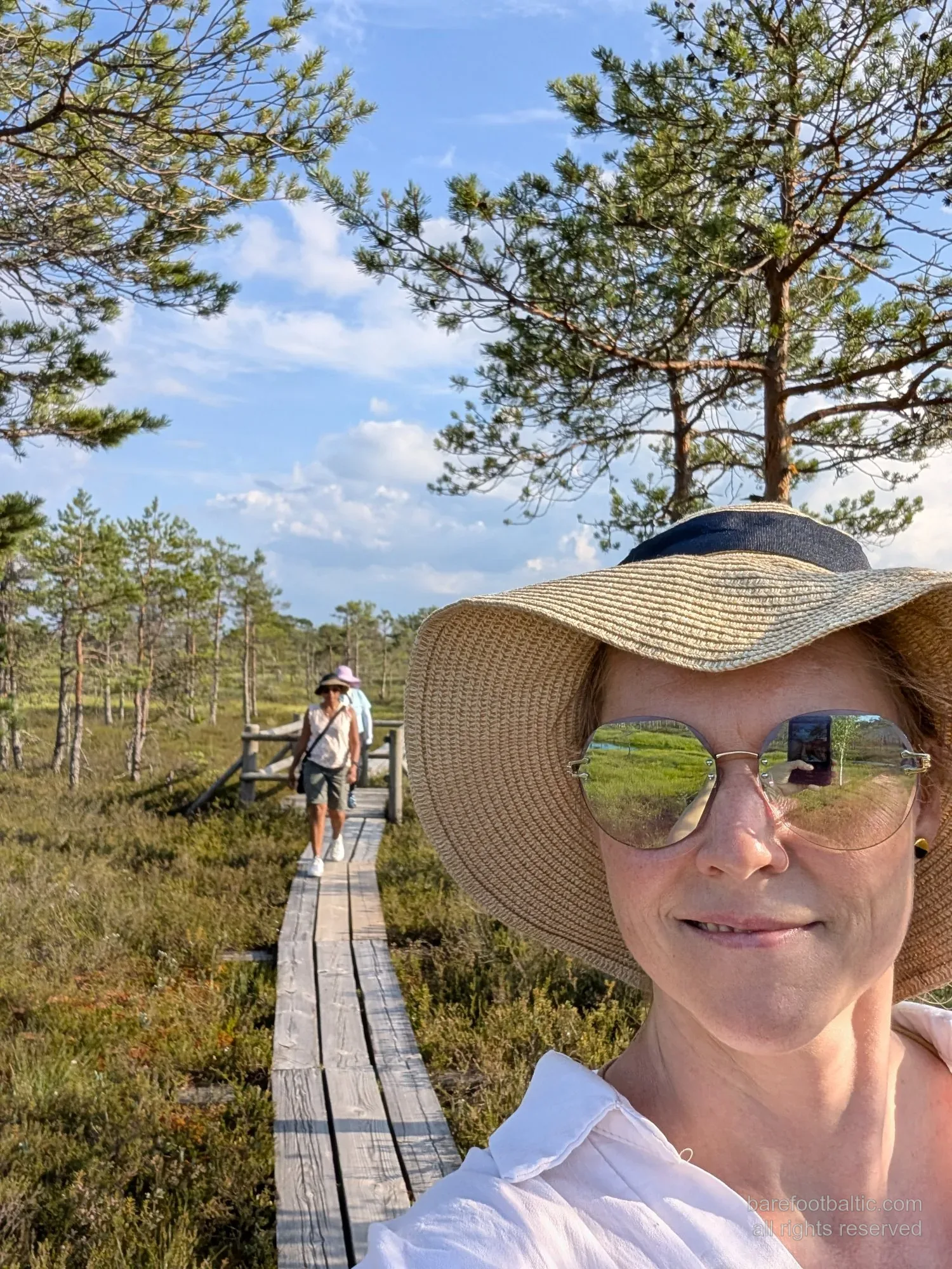 Bog Boardwalk Selfie in Ķemeri