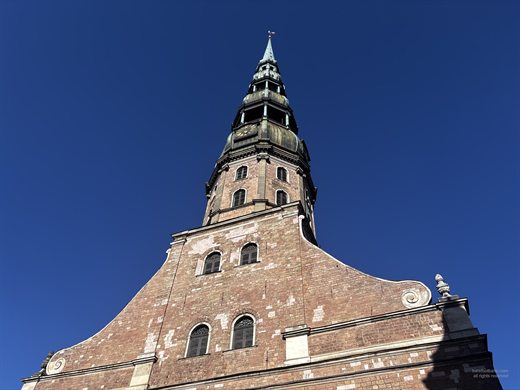 St Peter's Church tower in Riga Old Town