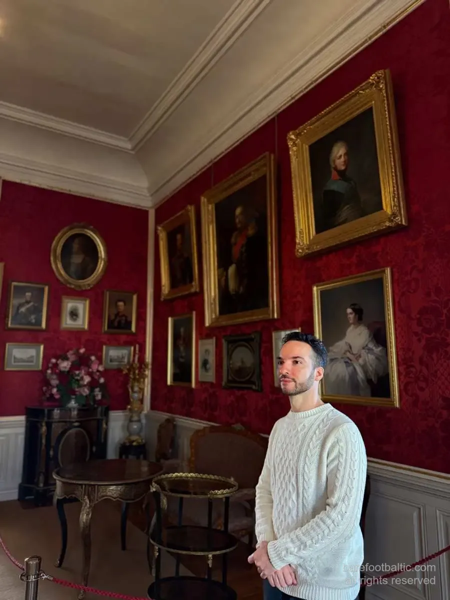Der Rote Saal im Schloss Rundāle — ein barockes Interieur von Bartolomeo Rastrelli