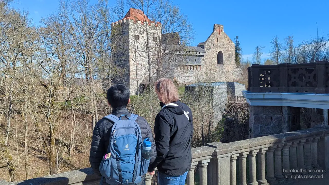 Cesis Castle Guests Viewing in Sigulda