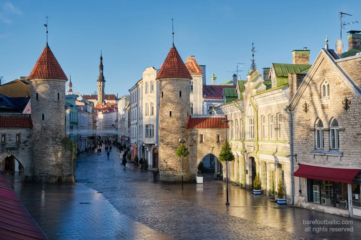 Viru Gate Old Town Entrance in Tallinn