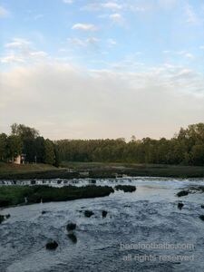 Venta Waterfall Aerial in Kuldīga